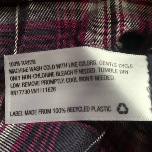 NWT Isabel Maternity Plaid Shirt Dress XXL - Picture 6 of 6